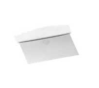 product of TableCraft 4103W 6" Dough Scraper, Stainless Steel Blade, White ABS Handle, Dishwasher Safe
