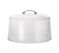 product of TableCraft Products 422 Cake Cover, 12" dia. x 7"H, Styrene, Metal Handle, Made in USA