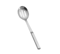 product of TableCraft 4334 - 11-3/4" Slotted Serving Spoon, 18/0 Stainless Steel Silver Handle Dishwasher Safe