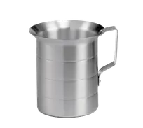 product of TableCraft Products 434 Measuring Cup, 2-Qt Aluminum, 64oz, Liter & Qt Markings