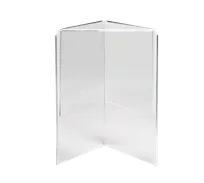 product of TableCraft 50703 Clear Acrylic Menu Card Holder - 5¼"x5¼"x7¼", Dishwasher Safe Plastic Base - 1/Each