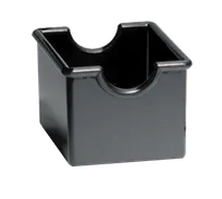 product of TableCraft Products 56B Sugar Packet Holder, 3-1/4" x 2-1/2" x 2" Black Plastic, Dishwasher Safe