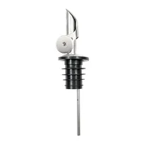 product of TableCraft 597P Liquor Pourer - Weighted Flip Cap, Free Flow Design, Stainless Steel, Silver Spout, BPA-Free