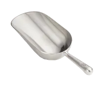 product of TableCraft Products 605 Aluminum Ice Scoop 5oz Round Bottom Bar Type Hand Wash Only