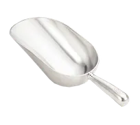 product of TableCraft Products 612 Ice Scoop - 12 oz. Round Bottom Bar, Aluminum, Hand Wash Only