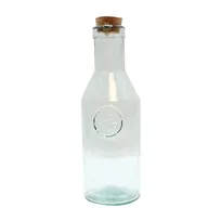 product of TableCraft Products 6631 - Apothecary Bottle, 34 oz., 3-3/4" x 3-3/4" x 12", Green Tint Glass, Cork