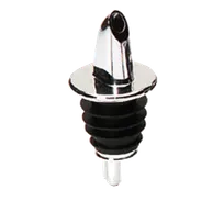 product of TableCraft 670 Liquor Pourer - 12-Pack Free-Flow Chrome Spout, BPA-Free Plastic, Silver Finish, No Collar, Hand Wash Only