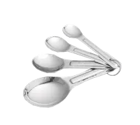 product of TableCraft Products 721 Measuring Spoon Set, 4 Pieces, 1/4 tsp to 1 Tbsp, Stainless Steel - Set