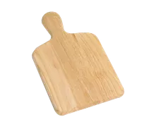 product of TableCraft Products 79 - 13-1/2" x 7-1/2" Rectangular Wooden Bread Board, 4" Handle, Natural
