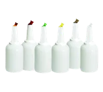 product of TableCraft 8128A PourMaster 1-Gal Drink Bar Mix Pourer, BPA-Free, Dishwasher-Safe, Assorted Caps