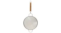 product of TableCraft Products 87 Mesh Strainer, 10-1/4" dia., Double Fine Mesh, Tinned, Wooden Handle