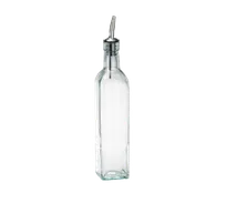 product of TableCraft Products 916 - 16 oz Green Tinted Glass Oil & Vinegar Cruet Bottle with Steel Pourer