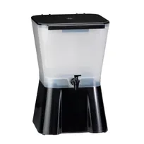 product of TableCraft 953 3-Gal Uninsulated Dispenser, 10-7/8" x 12-1/2" x 16-3/4"H, Black Polypropylene, Faucet