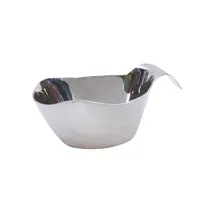 product of TableCraft Products 9808 Gravy Boat, 8 oz, Stackable, 18/8 Stainless Steel Brushed Finish