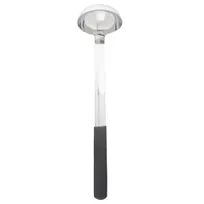 product of TableCraft AM5313BK 3oz Ladle, 3-3/16" x 2-3/4" x 10-7/8", 18-0 Stainless Steel, Black Handle