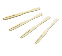 product of TableCraft Products BAMF35 - Bamboo Fork Picks, 3-1/2" Length, 2"-3" Size, Wood, 100/Pack