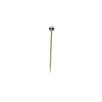 product of TableCraft BAMSP545 Bamboo Food Picks 4-1/2" Soccer Ball End - 100/Pack