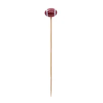 product of TableCraft Products BAMSP645 Bamboo Cash & Carry Food Picks, 4-1/2" Football End, 100/Pack