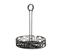 product of TableCraft Products BK2780 Versa Rack Condiment Caddy, 8-1/4" Dia x 10-1/4" H, Wire, 1 Compartment