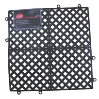product of TableCraft Products BM1212 - 12" x 12" Black Bar Mat, Interlocking Snap, Non-Slip, Drainable, NSF