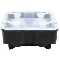 product of TableCraft Products BSRT2 Ice Tray, Makes 4 1-3/4" Spheres, Dishwasher Safe Silicone, Black