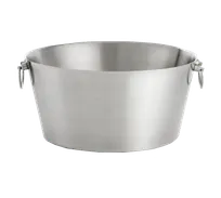 product of TableCraft BT199 Beverage Tub - 6-3/4 Gal, 19" dia. x 9", Double Wall Stainless Steel, Satin