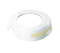 product of TableCraft CB18 ID Collar - Fat Free 1000 Island, 48oz Dispenser, White Plastic, Beige Print