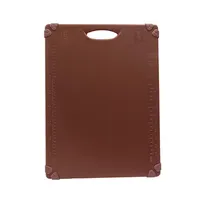 product of TableCraft Products CBG1520ABR Plastic Cutting Board, 15" x 20", 1/2" Brown, Grips, NSF