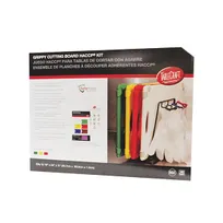 product of TableCraft CBG1824APK4 - 18" x 24" Grippy Plastic Cutting Board Anti-Slip Dishwash HACCP Kit - 1/Pack