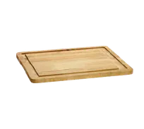 product of TableCraft CBW241615 Wood Cutting Board - 24"x16"x1-1/8", Rectangular, Integrated Channel, Hand Wash Only