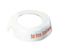 product of TableCraft CM16 ID Collar - Fat Free Italian, 48 oz. Dispenser, Plastic, Maroon Print, Dishwasher-Safe