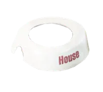 product of TableCraft CM3 Dispenser ID Collar, Plastic, Maroon Print, Fits 48-Oz 483/484 Dispensers, USA Made