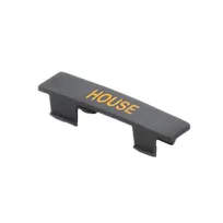 product of TableCraft Products CN483 House Name Tag, Black/Orange Print, Dishwasher-Safe Polypropylene, Fits N48