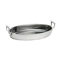 product of TableCraft CW2040 Induction Casserole, 9" x 7" x 2", 53 oz, Steel/Aluminum, 2 Handles, 500°F