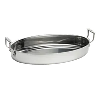 product of TableCraft CW2044 Brazier Pan - 5-qt, 16-3/4" Stainless/Aluminum, Induction & Oven Safe, Dishwasher