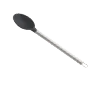 product of TableCraft Products CW400 - 13"-14" Serving Spoon, Insulated Black Silicone Head, Stainless Handle