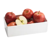 product of TableCraft CW4002W 3-qt Metal Bowl - 10" x 7" Rectangular White Duracoat Aluminum Dishwasher-Safe