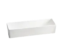 product of TableCraft CW4008N 3-1/4 Qt Rectangular Aluminum Bowl, 15" x 5" x 3", NSF,
