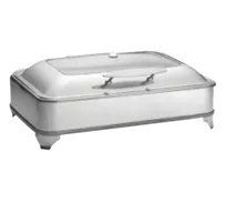 product of TableCraft CW40160 9-Qt Electric Stainless Steel Chafing Dish, 23" x 17" x 6", 700W Heater
