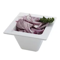 product of TableCraft Products CW4058N 1/6 1 Qt 7" x 6-3/8" x 4" Aluminum Pan, 65° Lip, Natural, NSF
