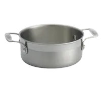 product of TableCraft CW7000 1-2 qt Induction Mini Casserole, 6-1/4" Dia, 2-1/2", Stainless/Aluminum, Oven Safe 500°F