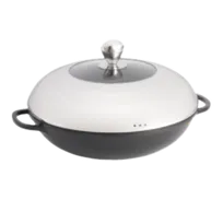 product of TableCraft CWDC1040 - 3-Qt 13" Induction Wok, 2-Handle, Stainless Steel, Non-Stick, Lid Included