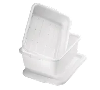 product of TableCraft DBF57 - Freezer Drain Box, 21"x15"x4-5" White HDPE, 1/4" Holes, Dishwasher Safe - Set