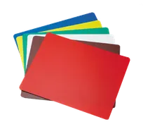 product of TableCraft Products FCB1824A Cutting Mat, 18" x 24", 1.4mm PE, Assorted, NSF Approved - 6/Pack
