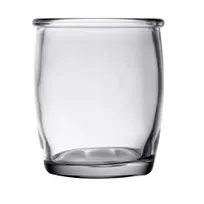 product of TableCraft Products FLGLASS4 - Vintage Clear 4oz Glass Coffee Mugs, 2.375"x2.375"x2.75", Pack