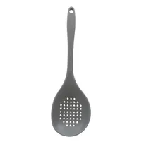 product of TableCraft H3903GY Perforated 13" Silicone Serving Spoon, Heat-Resistant 400°F, Gray, BPA-Free