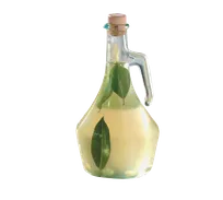 product of TableCraft H9222 Oil & Vinegar Cruet Bottle - 16oz Green Tint Glass, Dishwasher Safe, Cork Stopper