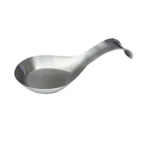 product of TableCraft HB1 Spoon Rest - 8" x 3-7/8" x 1-5/8", Stainless Steel, Brushed, Dishwasher Safe