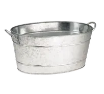 product of TableCraft Products HBT1914 Tub, 5.5 Gal Oval, 22-3/4"x14-1/2"x9-3/4", Galvanized Steel Hand Wash