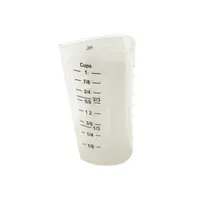 product of TableCraft Products HSMC31 Measuring Cup, 1 Cup, Flexible, Silicone, Dishwasher Safe